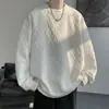 Sudadera pesada estilo barroco para hombre, una prenda casual juvenil y elegante para primavera y otoño, adecuada como capa intermedia o capa base, corte extragrande