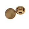 Botones Curvos de Malla Fina con Doble Patrón Estilo Chanel para Abrigos, Ropa, Gabardina, Suéter, Prendas de Punto, Botones Metálicos