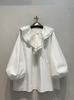 Grulla Seca Verano nuevo estilo japonés romántico francés perezoso con volantes elegante camisa holgada cómoda adelgazante top para mujer