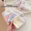 Calcinha Feminina Estilo Japonês Doce Floral 10A Algodão Puro com Forro Antibacteriano Cintura Média-Alta Verão Fina Amiga da Pele para Jovem