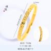 Fuerte retención de color pulso de hielo roto con baño de oro de 24k pulsera de oro de moda personalizada regalo de oro roto para novia