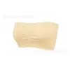 Sujetador de Mujer sin Tirantes de Talla Grande para Comercio Exterior Transfronterizo con Hermoso Diseño en la Espalda, Sujetador Invisible sin Costuras, Sujetador Push-Up