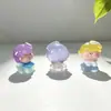 Artesanato Criativo de Resina Bonecas Pequenas Fofas Luminosas Base de Gelatina Transparente Decorações de Mesa Pequenos Enfeites Atacado