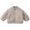 Abrigo de invierno acolchado de algodón para niños, forro polar, grueso, para niñas y niños, nuevo estilo otoño/invierno 2026, chaqueta acolchada para bebé