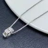 Pingente de Laço Totalmente Cravejado que Preserva a Cor Joias de Cristal Feitas à Mão Pulseira Acessórios DIY Contas
