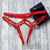 Comércio exterior europeu e americano calcinha de renda transparente com cadarço em T para mulheres, calça SM multi-tamanho, MM, sexy