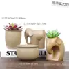 Vasos de Cerâmica Bruta Sem Esmalte para Flores Frescas com Características Zen Criativas, Novo Conjunto Respirável para Plantas Suculentas, Frete Grátis