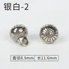 Botão de Cheongsam de Metal Botão de Bronze Sólido Vintage Botão Dourado Prateado Estilo Nacional Traje Tang Hanfu Botão Decorativo de Alta Qualidade