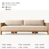 Sofá Nórdico de Ratán y Madera Maciza para Exteriores Cómodo Jardín Patio Diseñador Muebles de Teca Hotel B&B Exterior Ratán