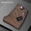 Pantalones Casuales para Hombre de Fabricantes Cintura Alta para Hombre Sin Planchar Rectos Negocios Casual Pantalones para Hombre Elásticos Cuatro Estaciones