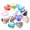 Corazón de Vidrio con Puntos Lindos Pintado a Mano Cuentas Pulsera DIY Hecha a Mano Collar Accesorios de Joyería Cuentas Sueltas Venta al Por Mayor