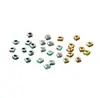 Plata pura s925 2mm cubos cuadrados de plata cubos sueltos geométricos cuadrados accesorios para pulsera de perlas DIY collar