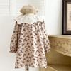 Vestido de niña con cuello de muñeca, falda floral de manga larga, primavera y otoño, tallas pequeñas y medianas, estilo Mori, bonito vestido de princesa para niñas.