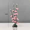 Decoración de Plato de Sashimi, Guarnición de Plato Frío para Catering de Hotel, Decoraciones de Flores y Hierbas de Plástico para Platos, Adornos Pequeños, Flor de Ciruelo de Invierno