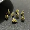 7 Furos 9*14,7mm Prata do Tibete Estilo Indiano Liga Metálica Capa de Pingente Vazada com Franja Prata Imitação Vintage Acessórios para Joias DIY