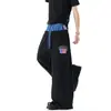 Pantalones de Chándal de Estilo Americano con Doble Cintura y Parche de Letra para Hombre y Mujer, Pantalones Anchos de Verano High Street, Pantalones Casuales con Diseño de Marca de Moda