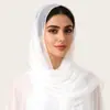 Bufanda Larga Lisa de Chifón de Terciopelo de Alta Calidad y Sofisticada, Pañuelo para la Cabeza con Cabeza de Diamante, Bufanda de Gasa Estilo Malayo Nuevo Kashkha