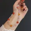 Nuevo Encanto para Teléfono con Perlas de Concha y Cristales, Estilo Dulce y Fresco, Encanto de Muñeca de Atmósfera de Gama Alta de Nicho para Bolsos