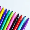 Marcador Oleoso Dupla Ponta Pequeno Multicor Atacado Caneta com Gancho Opcional Caderno do Estudante Pincel de Pintura Dedicado a Estudantes de Arte