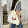 2024 Verano Nuevo Estilo Coreano Artístico Viento Perezoso Bolsa de Tela de Windsurf Casual Combinable Bolso de Hombro Bolso Tote de Gran Capacidad para Mujer