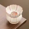 Colador de té de color grasa de gres Ru hecho en fábrica, Filtro de té de cerámica, Malla filtrante de hojas de té, Accesorios para té, Herramienta para preparar té
