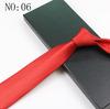 Corbata de hombre lisa de 8 cm negra azul roja gris trabajo profesional negocios novio seguridad corbata al por mayor