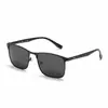 Nuevas gafas de sol polarizadas de metal de moda para hombre, gafas de sol de alta gama con personalidad y anti-UV.