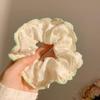 Dulce Liga para el Cabello Scrunchie para Mujeres, Satén de Alta Gama Estilo Coreano Versátil Cuerda para el Cabello, Suave Encaje Lunares Accesorio para el Cabello, Pañuelo Cuadrado para la Cabeza