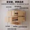 Mesita de noche inteligente de madera maciza, mueble de dormitorio de lujo de alta gama para el hogar con altavoz, carga inalámbrica, almacenamiento, no requiere instalación