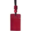 Colgante de Paz y Seguridad de Cinabrio Crudo con Alto Contenido de Oro Púrpura Arena Roja Imperial, Colgante de Collar del Año Zodiacal, Mayoreo