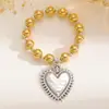 Europeo y Americano Transfronterizo Personalidad Exagerada Retro Religioso Múltiple Sagrado Corazón Colgante Collar Aretes para Mujer Diseño Plata Corazón