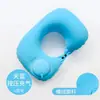Almohada Inflable en Forma de U, Portátil y Plegable, Almohada de Viaje para Cuello Tipo Presión, Almohada para Cuello de Coche de Viaje, Accesorio Esencial de Viaje para Dormir