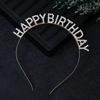 Feliz Aniversário Hairband HappyBirthday Flash Diamond Carta Headband Adulto Aniversário Headwear Atacado