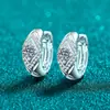Pendientes Xindeyi S925 de plata pura con moissanita completa para mujer, broches de oreja con forma de diamante, lujo ligero, personalizados, modernos, pendientes de alta gama