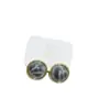 Pendientes Redondos de Ojo de Tigre Retro de Lujo Ligero para Mujer, Pendientes Maillard de Gama Alta para Otoño e Invierno