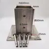 Base de Suporte para Tubo Quadrado Aço Inoxidável Ferro Galvanizado Reforçada Anti-Corrosão Madeira Treliça de Uva Posto Pé Cobertura Base de Coluna