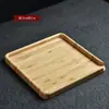 Bandeja Redonda de Bambú Color Nogal para Uso Doméstico, Bandeja para Cata de Té, Bandeja para Servir Té Pu'Er, Bandeja para Ofrendas de Té, Accesorios para Bandejas