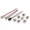 Interruptor de Botón Metálico de 12MM Auto-bloqueo Auto-retorno Interruptor de Llave Impermeable con Luz LED Interruptor de Pulsador de Acero Inoxidable