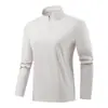 Camiseta de Função para Exterior Secagem Rápida Feminina Nova 7A Antibacteriana Respirável Manga Longa Corta-vento Amiga da Pele Camada Base para Caminhada Masculina