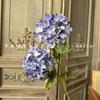 Impresión 3D de hortensias de madera de dos cabezas para decoración de auditorio de bodas, diseño de pared de hortensias, arreglo floral, hermoso paisaje Chen, simulación de flores