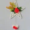 Colgante de pared de cinco estrellas colgante de pared simulado traje colgante de pared flor artificial de plástico cesta colgante decoración de pared interior pared interior decoración escolar Floricultura
