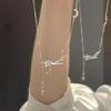 Colar de cortina lua chuva de meteoros feminino requintado versátil alta costura moda estilo ins design de nicho corrente para clavícula