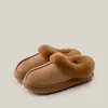 Pantuflas de Algodón para Mujer Otoño/Invierno 2026 para Calidez en Casa y en Interiores, Pantuflas Antideslizantes con Forro de Felpa para Estudiantes y Parejas para Exteriores, Zapatos de Algodón con Suela Gruesa