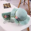Novos Chapéus de Palha de Verão para Meninas 2026, Chapéus de Princesa com Flores, Chapéus de Sol Infantis, Chapéus de Sol, Chapéus de Praia