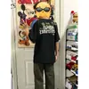 Camiseta Unisex de Manga Corta con Bordado Floral de Peso Pesado, Estilo Americano, Marca de Moda de Lujo, Top Holgado de Verano, Moda para Parejas