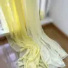 Cor Branco Leiteiro Amarelo Champagne Cortina de Gaze para Fundo de Casamento Tecido de Gaze para Cortina Festa de Aniversário Decoração de Casamento Tecido de Gaze Chiffon