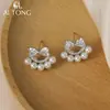Joias para Olhos Brinco Laço Pérola Brilhante Brincos Delicados e Elegantes Brincos Versáteis Estilo Nicho Retrô