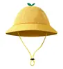Sombrero de Cubo para Niños Color Sólido Versátil Cómodo Lindo Moderno Exterior Picnic Unisex Se Puede Imprimir Texto Bordado