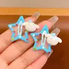 Clipe de cabelo das crianças clipe bonito estrela clipe cocar meninas cinco pontas estrela grampo de cabelo bebê bebê quebrado BB clip princesa acessórios de cabelo