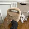 Bolso Cuadrado Pequeño de Lana de Cordero Estilo Coreano Transfronterizo para Mujer Otoño 2026 Nuevo Bolso Cruzado de Hombro Casual de Alta Gama